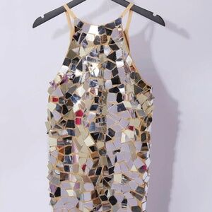 NWT Mew Mews Mirror Mini Dress Size S Fits M